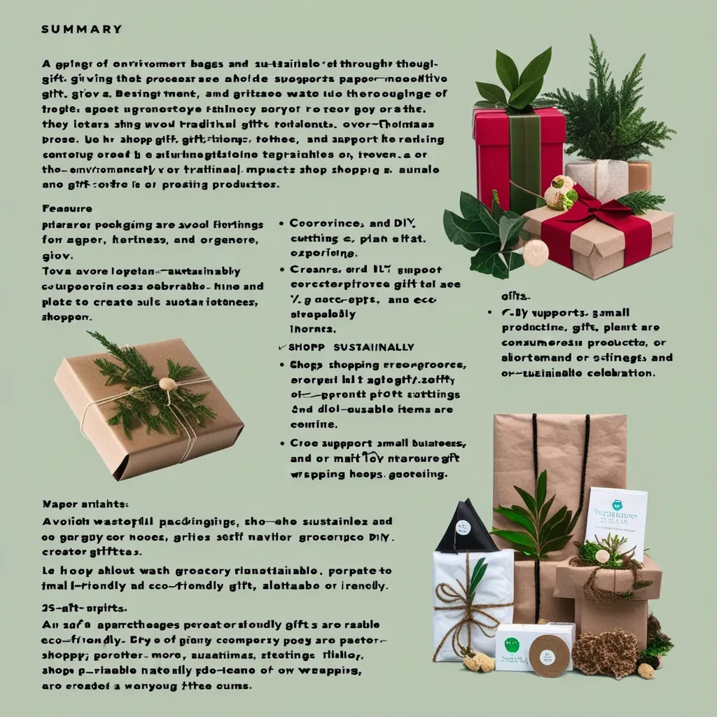 Gift Greener: Rethink Traditions for a Sustainable Holiday Season